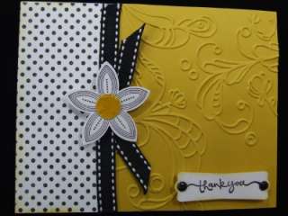 Handmade ~THANK YOU~ Card EMBOSSED Stampin Up Butterfly  