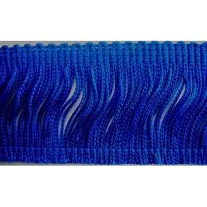  2 Long Royal Blue Chainette Fringe Trim Rayon 051 By The 