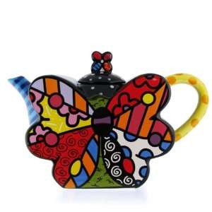  Romero Britto Butterfly Teapot