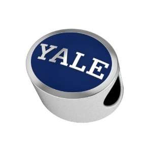 Yale University Bulldogs Enameled Charm Bead Fits Most Pandora Style 