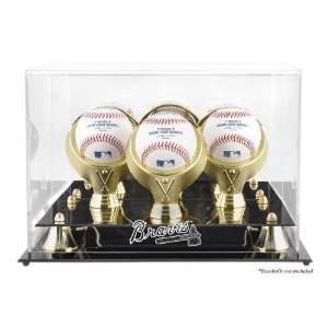   Three Baseball Logo Display Case   Acrylic Baseball Display Cases