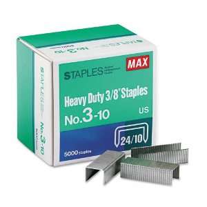  Max  Heavy Duty, Flat Clinch Staples For MXBHD3DF, 3/8 