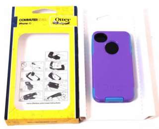   Otterbox Commuter Case Special Color Purple Teal For Apple iPhone 4 4S