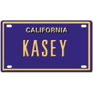   Kasey Mini Personalized California License Plate 