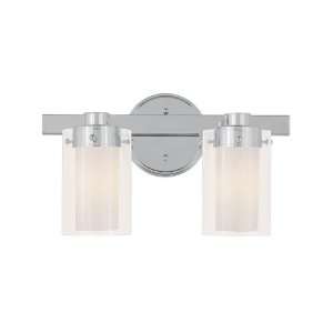 Livex 1542 05 Manhattan 2 Light Bathroom Lights in Chrome  