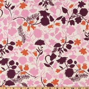   Sugar Pop Flora Cream/Pink Fabric By The Yard Arts, Crafts & Sewing