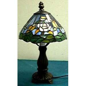  Tiffany style stained glass floral lamp