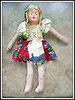 Pre WWII Antique Rag Chic Doll from Germany looks shabby like Heidi 