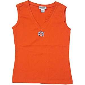  Auburn Tigers Orange Ladies V neck Tank Top Sports 