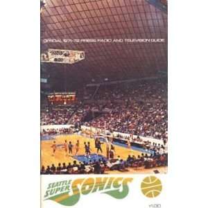 71 72 Seattle Supersonics Press, Radio, Tv Guide  Sports 