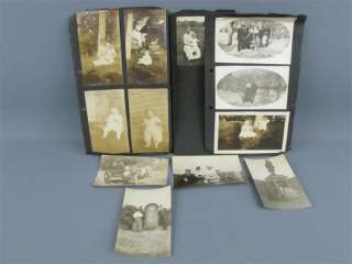 Loose Antique Photo Album Pages Babies Winter Mule  