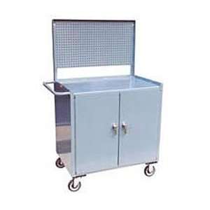  Cabinet With Pegboard Mobile Service Bench 36 X 24 X 60 