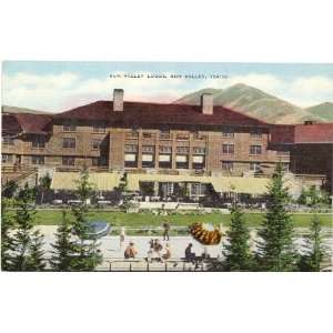   Vintage Postcard Sun Valley Lodge   Sun Valley Idaho 