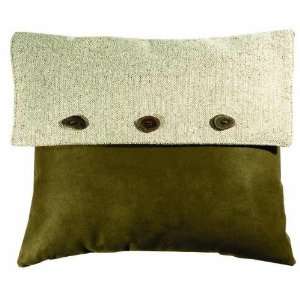 Wooded River Pine Forest Square Pillow (16x16) 