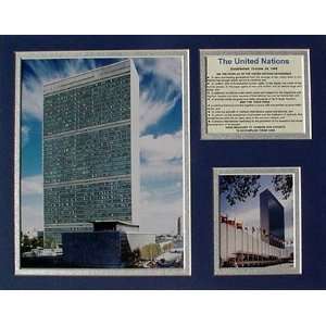  United Nations Building Famous Landmark Picture Plaque 