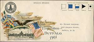PAN AM EXPOSITION BUFFALO 1901 WEATHER MAP COVER XF HV175  