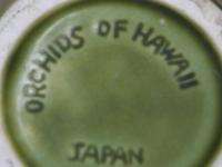 Vintage TIKI Orchids of Hawaii JAPAN Ceramic Mug MINT Green Hawaiin 