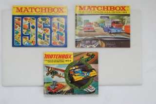 LOT (3) MATCHBOX COLLECTORS CATALOGUE 1968, 1969, 1973/4 (PEN100 