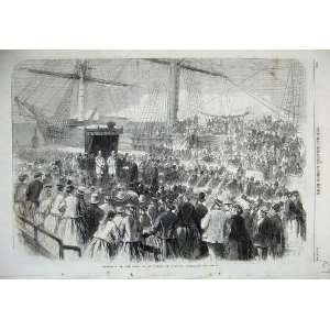   1868 Reception Duke Edinburgh Geelong Australia Ship