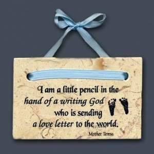  Baby Boy Plaque Mother Teresa Quote: Home & Kitchen