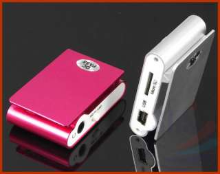 Fashion Clip Metal Mini USB  Music Media Player Support 1GB 2GB 4GB 