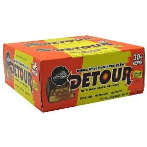 Detour Deluxe Whey Protein Energy Bar, Caramel Peanut, 12   3 oz (85 g 