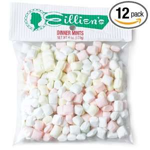 Eilliens Candies Dinner Mints, 6 Ounce Bags (Pack of 12)  