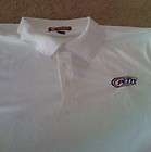 White Richard Petty Motorsports Golf Polo Shirt Embroidered Nascar 