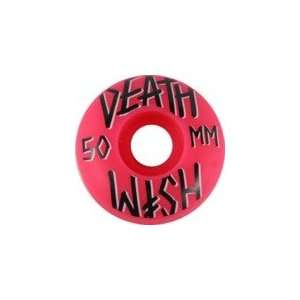 Deathwish Stacked Pink Skateboard Wheels   50mm 99a (Set of 4)