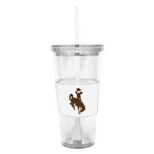   Ounce Insulated Tumbler with Rubber Sleeve and Stir Straw Sports