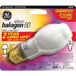  60 Watt Soft White Halogen GE Light Bulb