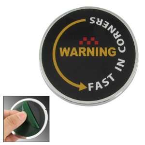  Amico Fast In Corners Warning Letters Print Car Sticker 
