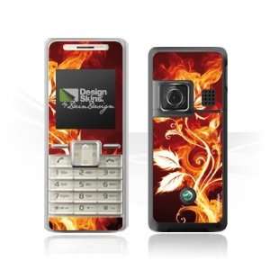  Design Skins for Sony Ericsson K200i   Burning Rose Design 