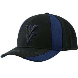  Zephyr West Virginia Mountaineers Black Trainer Fitted Hat 