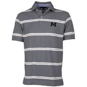 Tommy Hilfiger Michigan Wolverines Ash East Cliff Polo  