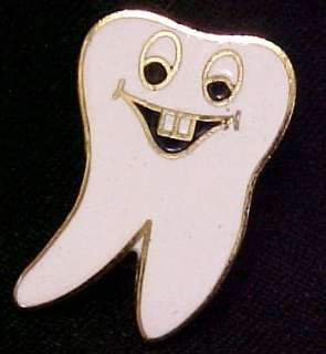 Smiley Tooth Dental Dentist Emblem Lapel Pin 5056 New  