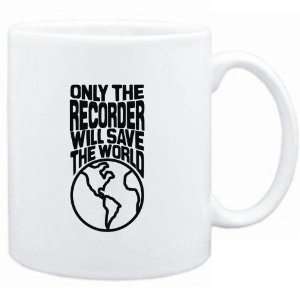 Mug White  Only the Recorder will save the world  Instruments 