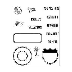  Road Trip Clear Stamp Set   Road Signs 1 Road Signs 1 