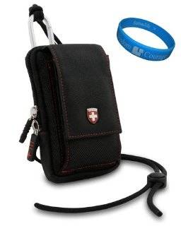 SumacLife Leatherware Black Nylon Protective Camera Carrying Case with 