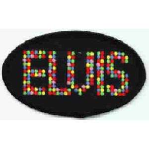 Elvis Presley Name In Lights Embroidered Patch  