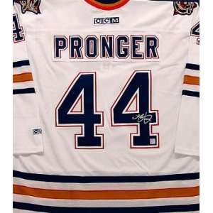 Chris Pronger Autographed Hockey Jersey (Edmonton Oilers):  