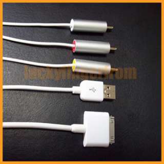 AV USB Video Cable for iPhone 3G 3GS iPod Touch Nano  