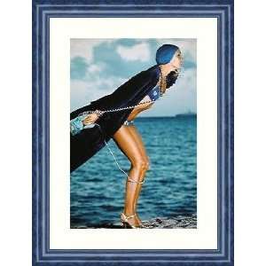 Jerry Hall, Jamaica, May, 1975 by Norman Parkinson   Framed Artwork 