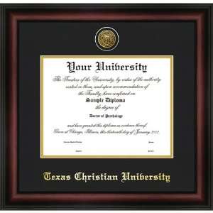  Texas Christian University Gold Embossed Diploma Frame 