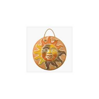  SUN FACE WALL PLAQUE SOUTHWEST RED CLAY 