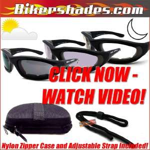 BikerArmour Day/Night Photochromic (Transition) Sunglasses 