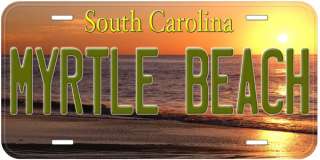 Myrtle Beach South Carolina Novelty Car License Plate  