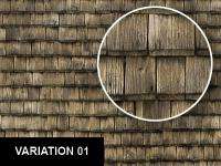   Wood Shakes / Shingles Roofing Texture Sheet (Sheets or PDF 