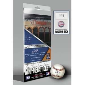  2009 Citi Field Inaugural Game Mini Mega Ticket   Mets 