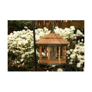  Songbird Small Hanging Spindle Feeder Cedar Roof, Ivory 